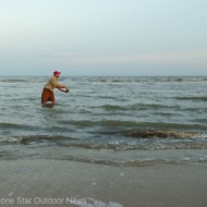 Surf producing at Sabine Lake