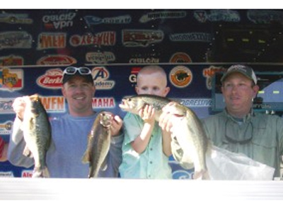 Curt Culbertson and Jonathan Davis won the Bass Champs tournament March 13 at Lake for with a sack weighing 12.5 pounds. Photo by Bass Champs. Curt Culbertson and Jonathan Davis won the Bass Champs tournament March 13 at Lake for with a sack weighing 12.5 pounds. Photo by Bass Champs.