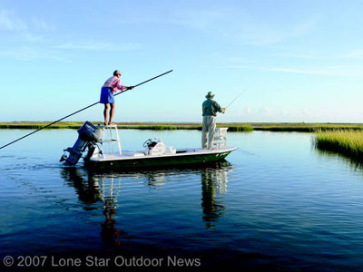 FROM BAD TO GOOD: Last year�s heavy rains brought too much fresh water to Texas bays for most anglers. But the nutrients the water brought into the bays along with mild and dry conditions this year set the stage for a banner season. Photo by David J. Sams.