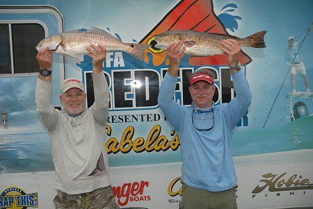 REELING IN REDS: Livingston Lures, based out of San Antonio, is now an official sponsor of the IFA redfish and kayak tours. Photo by IFA. winners