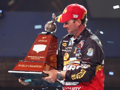 Kevin VanDam won his third Bassmaster Classic on Sunday at Lay Lake in Alabama. Photo by BASS.