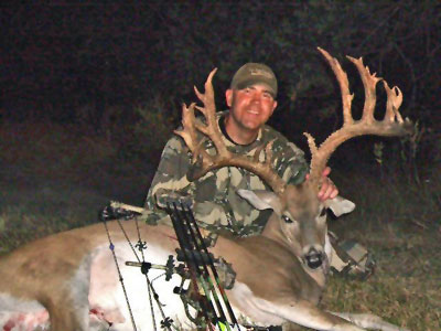 Hard work and patience paid off for Brock Benson, a Grayson County lawyer who claimed a buck scoring 206 5/8 during opening weekend of archery season.