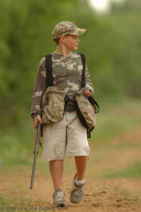 Gus Wheeler hunting turkey in South Texas. Photo by David J. Sams
