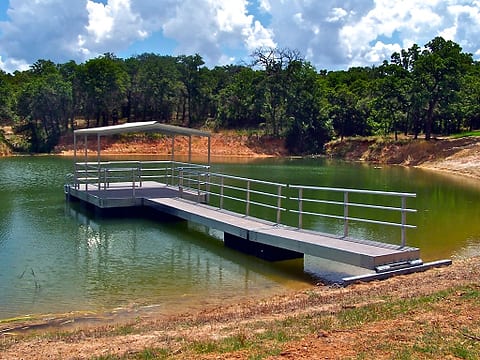 Waters rising? Try a floating dock by Pond King - Texas Hunting & Fishing